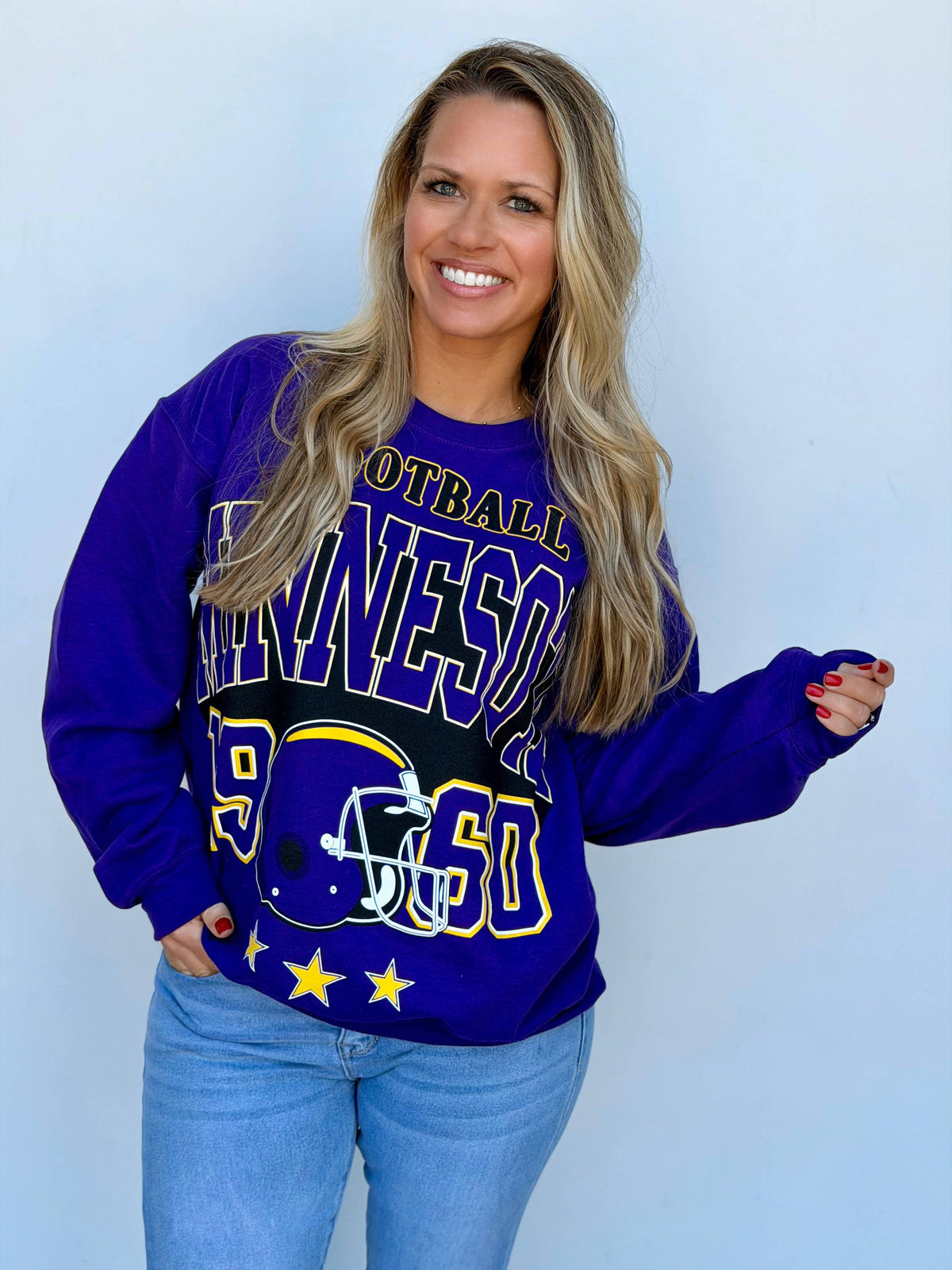 Minnesota Oversized Print Sweatshirt