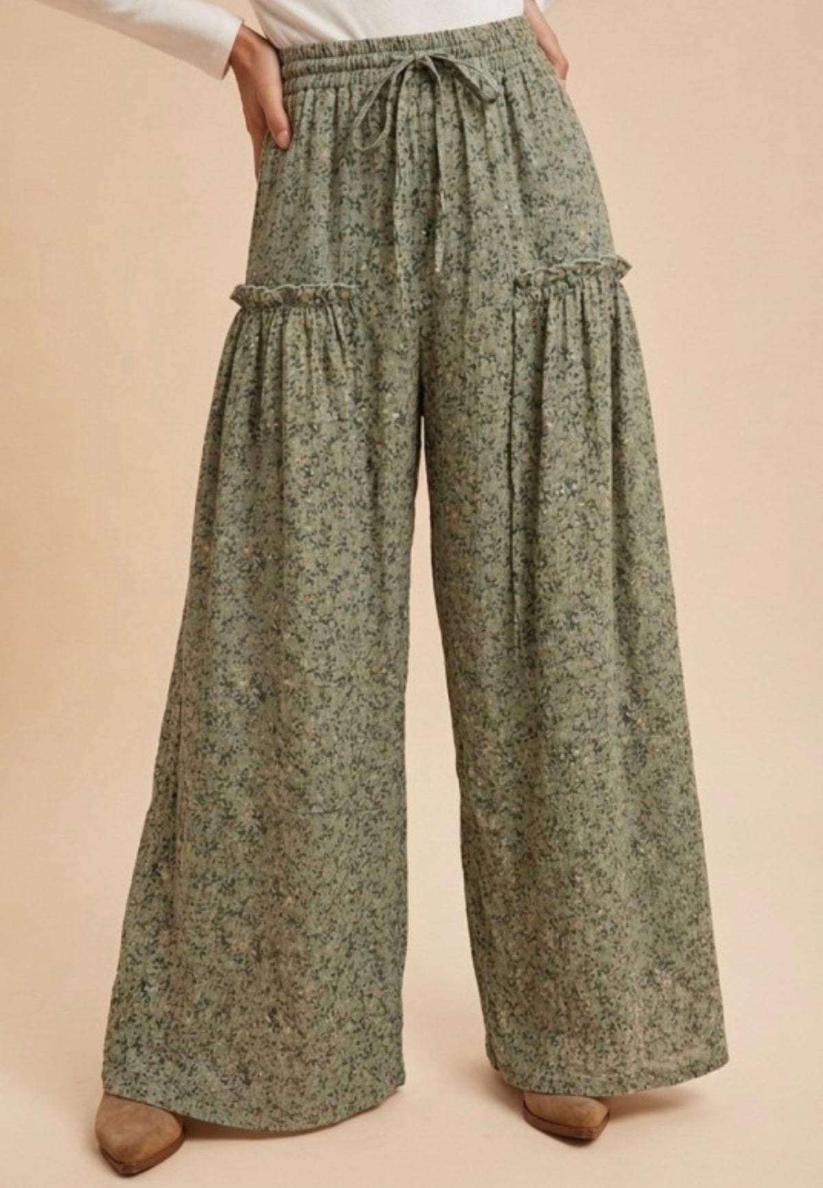 Ditsy Floral Palazzo Pant
