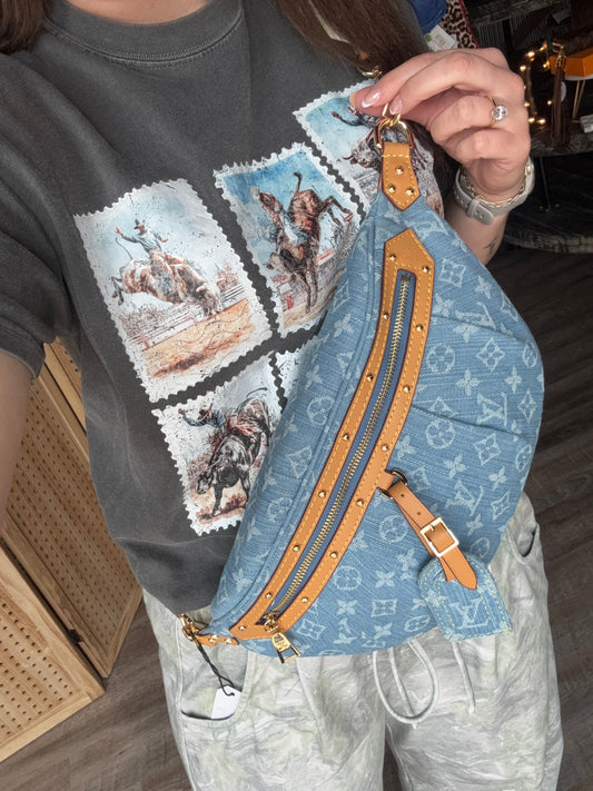 Luxury Denim Fanny Bag