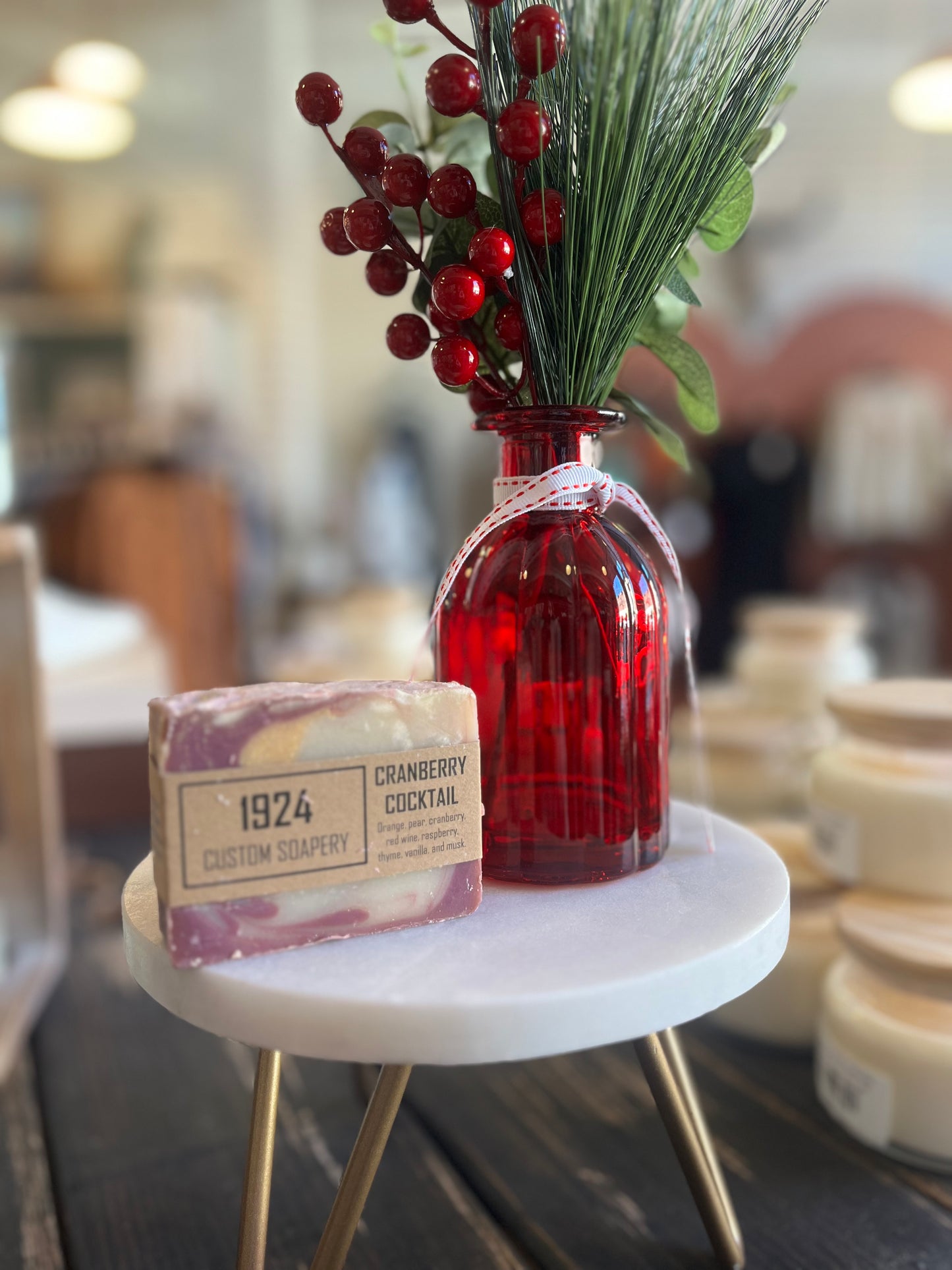 1924 Cranberry Cocktail Soap Bar