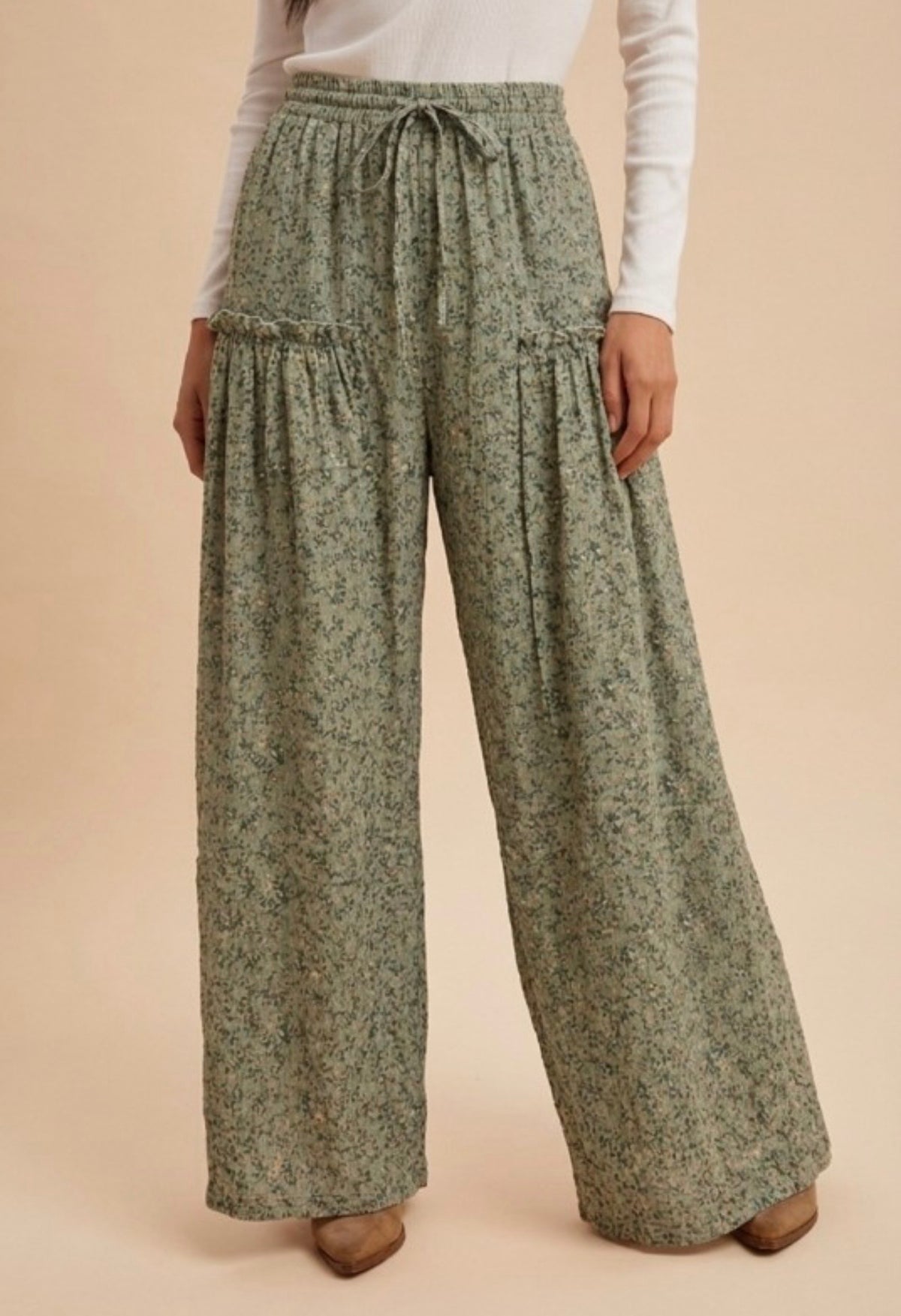 Ditsy Floral Palazzo Pant