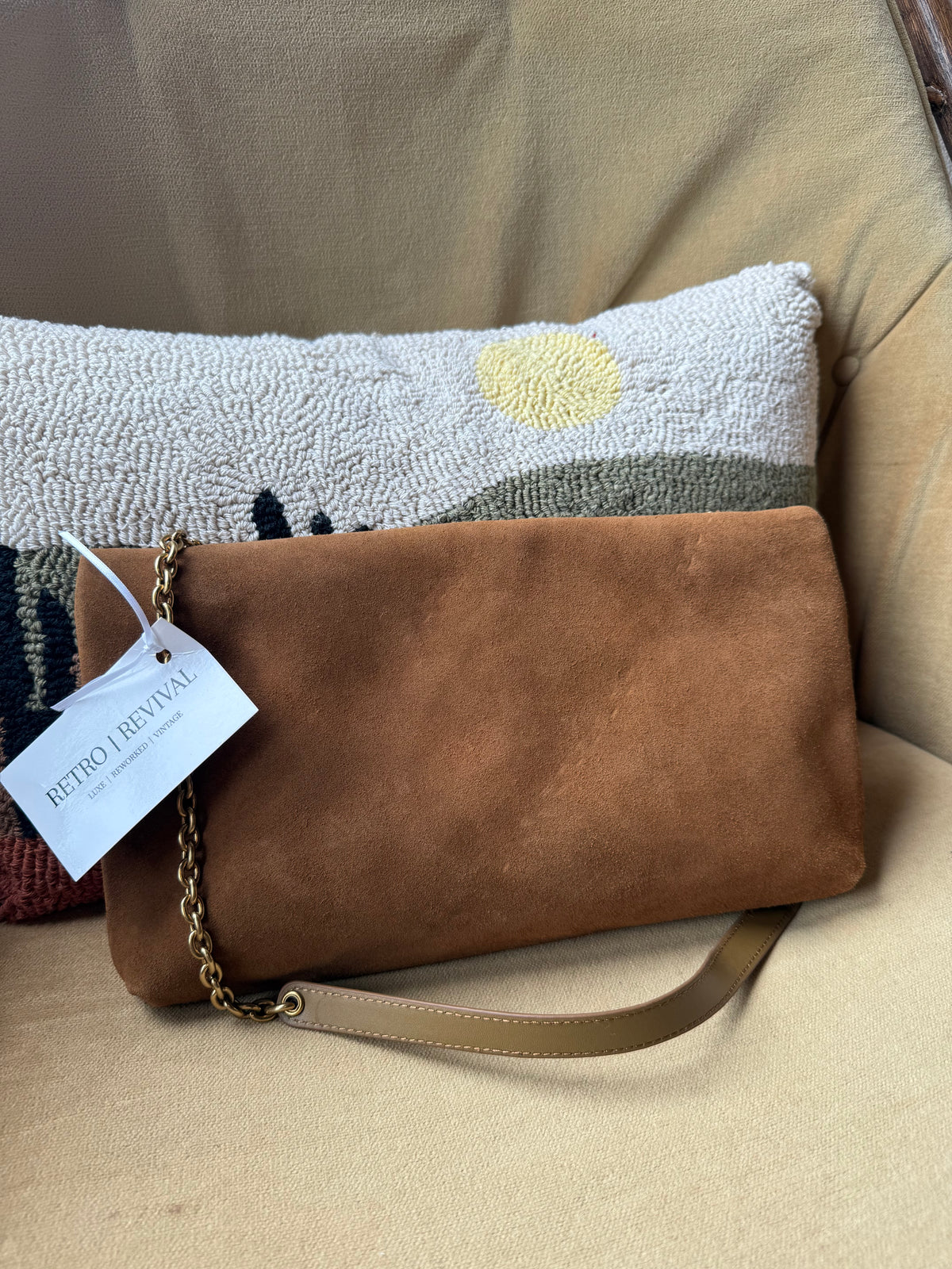 Luxury Tan Suede Bag