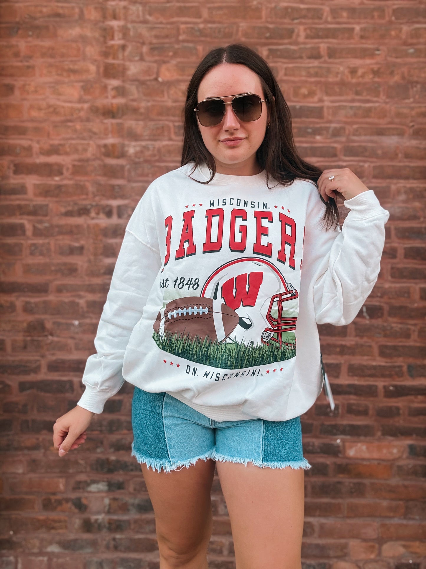 Wisconsin Malone Fleece Crew