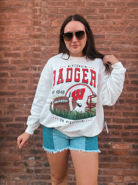 Wisconsin Malone Fleece Crew