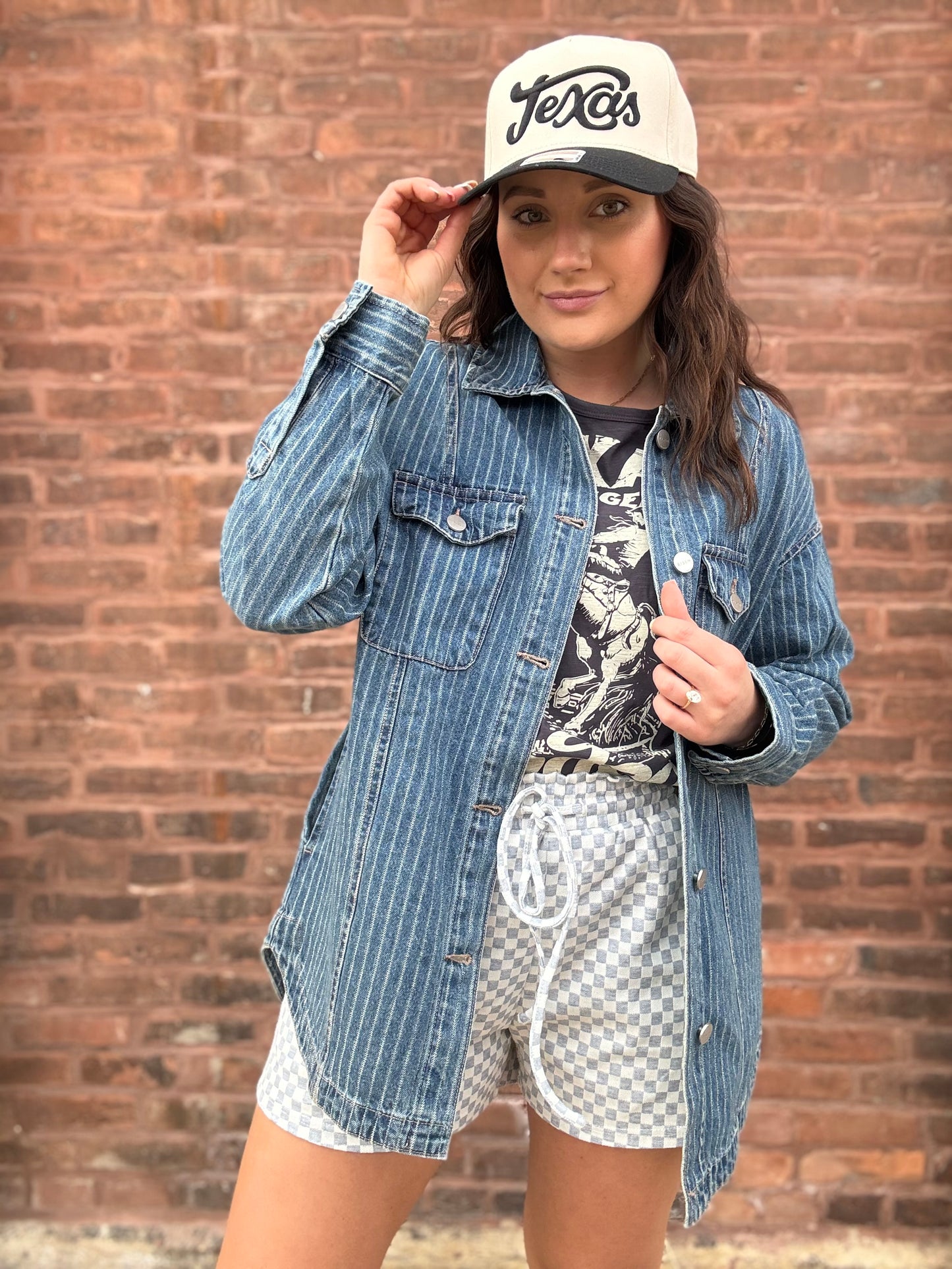 Grey Checkered Shorts