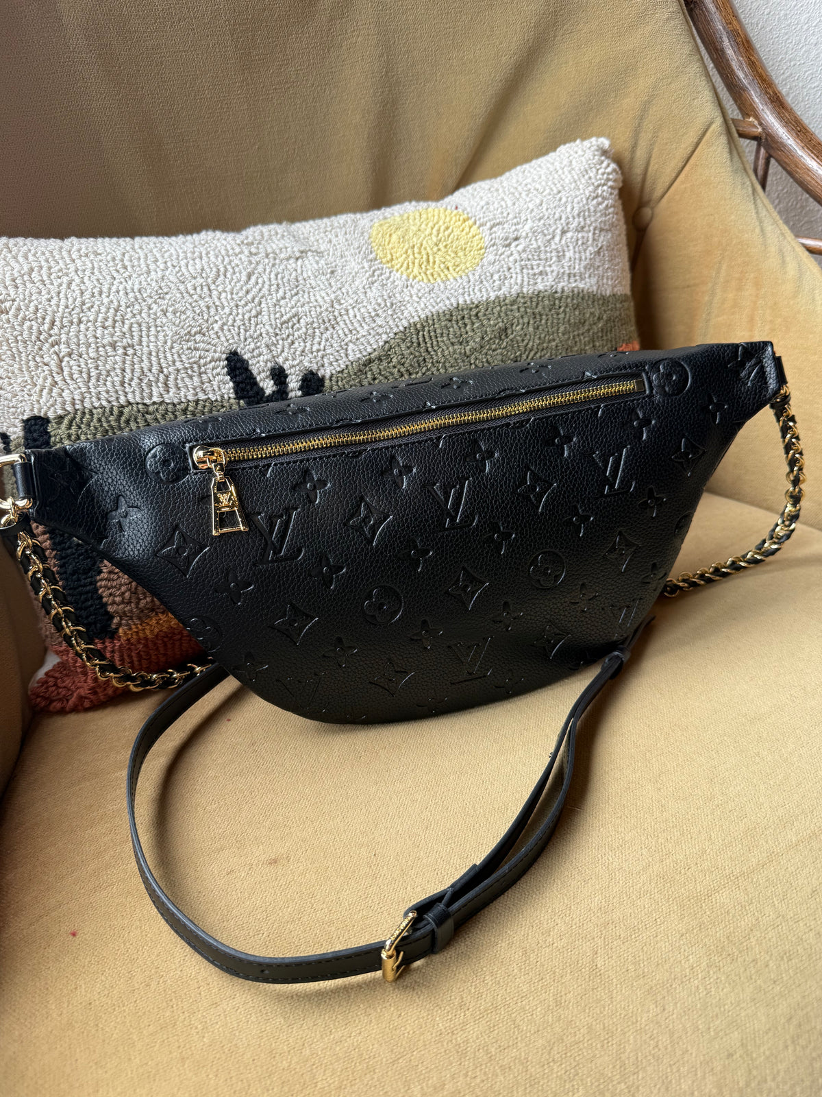 Luxury Black Fanny Bag