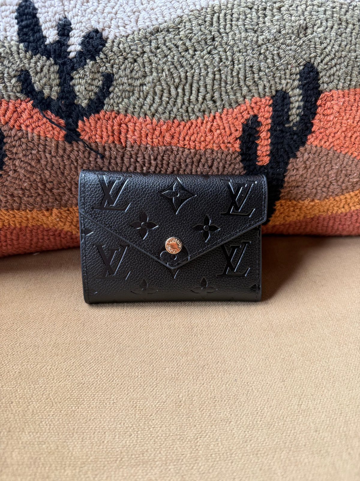 Luxury Black Button Wallet