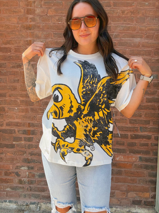 Iowa Lawson Logo Oversized Tee