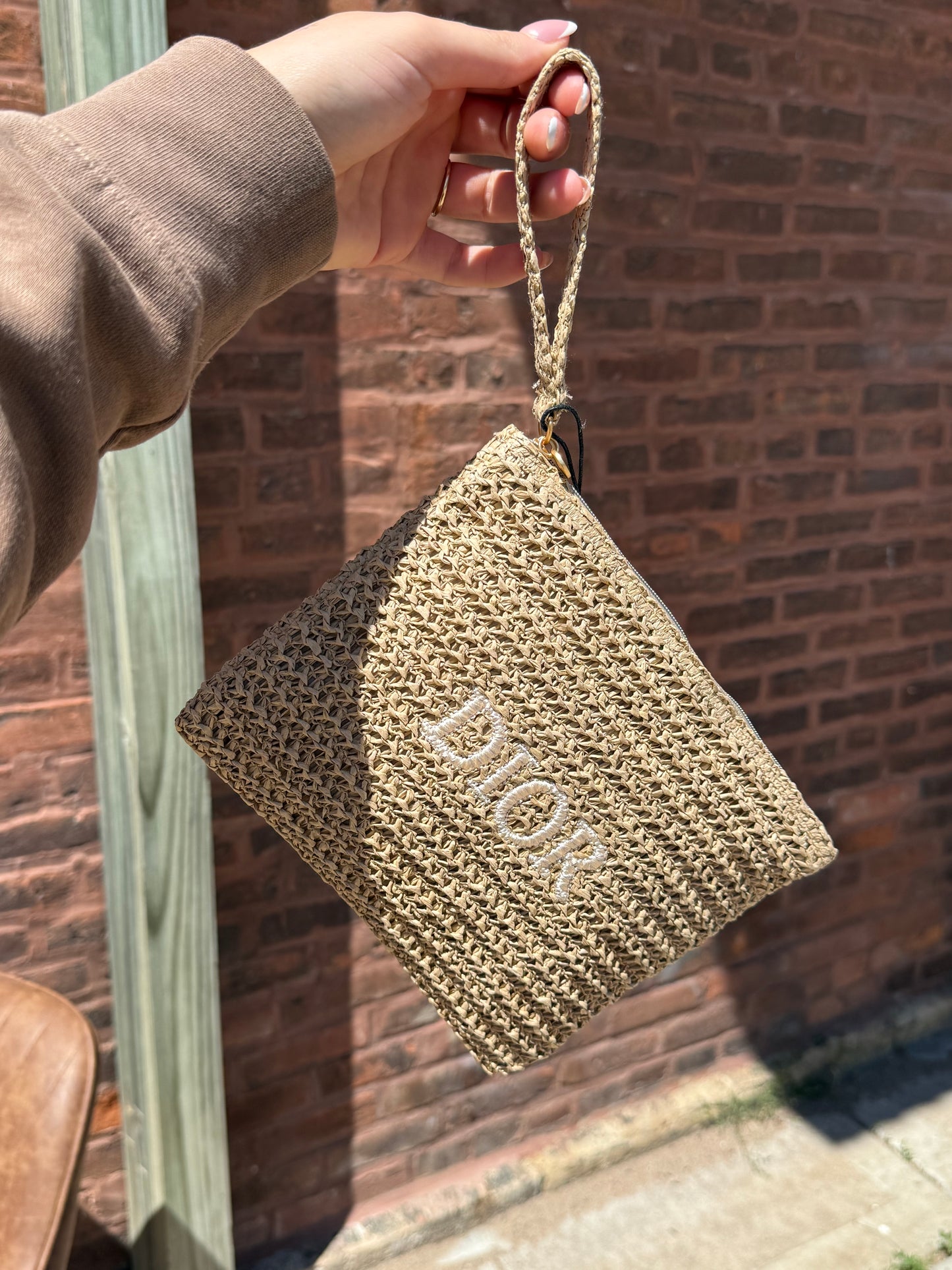Luxury Wicker Wristlet