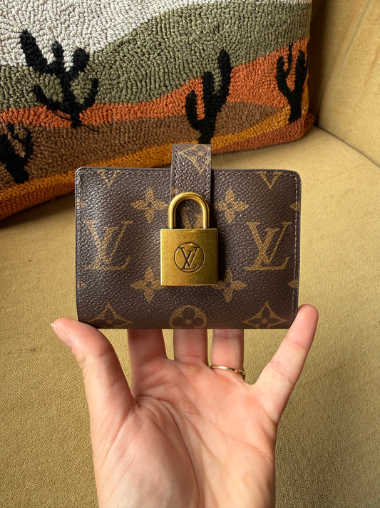 Luxury Brown Lock Wallet