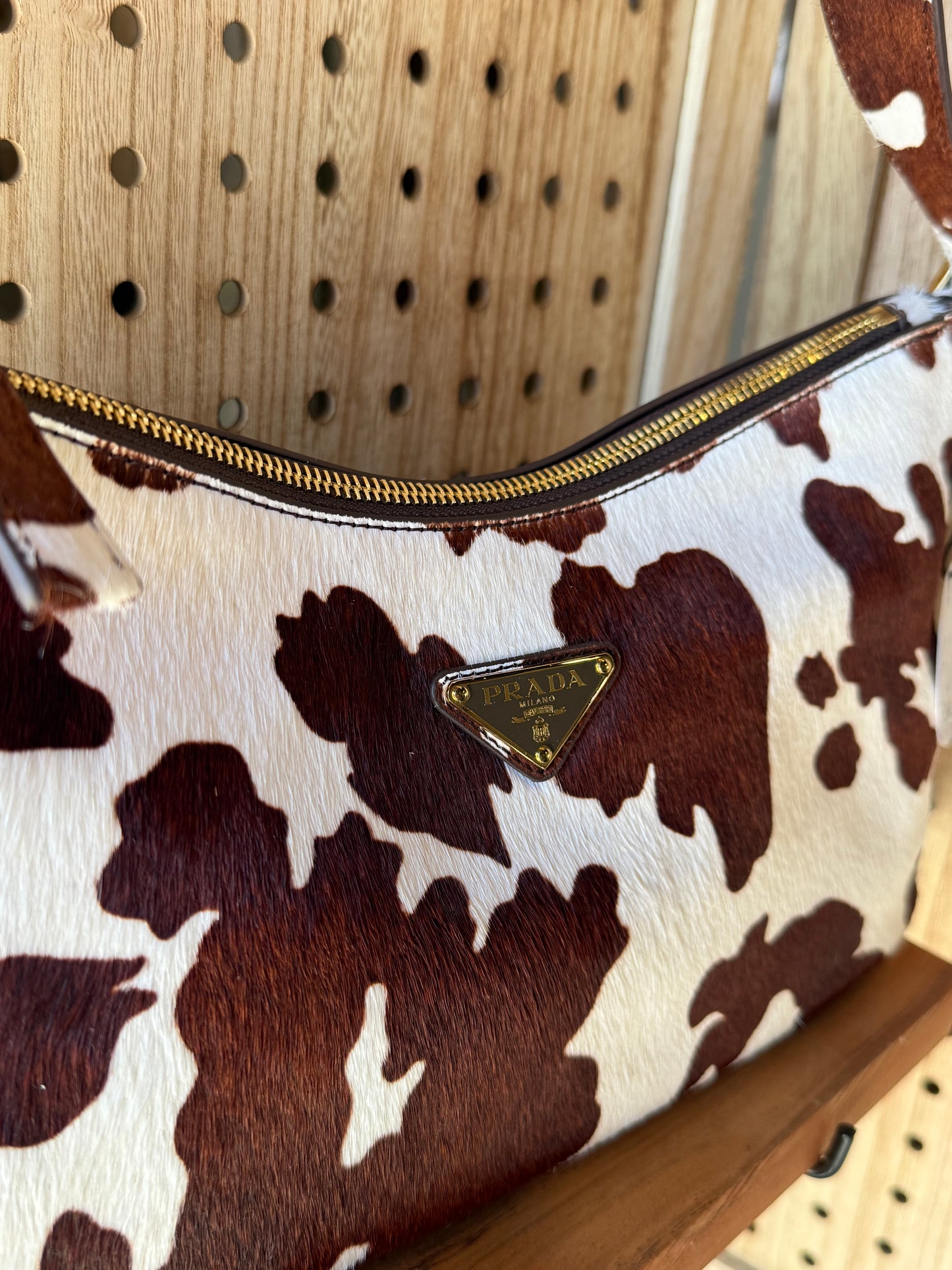 Luxury Cowhide Shoulder Bag