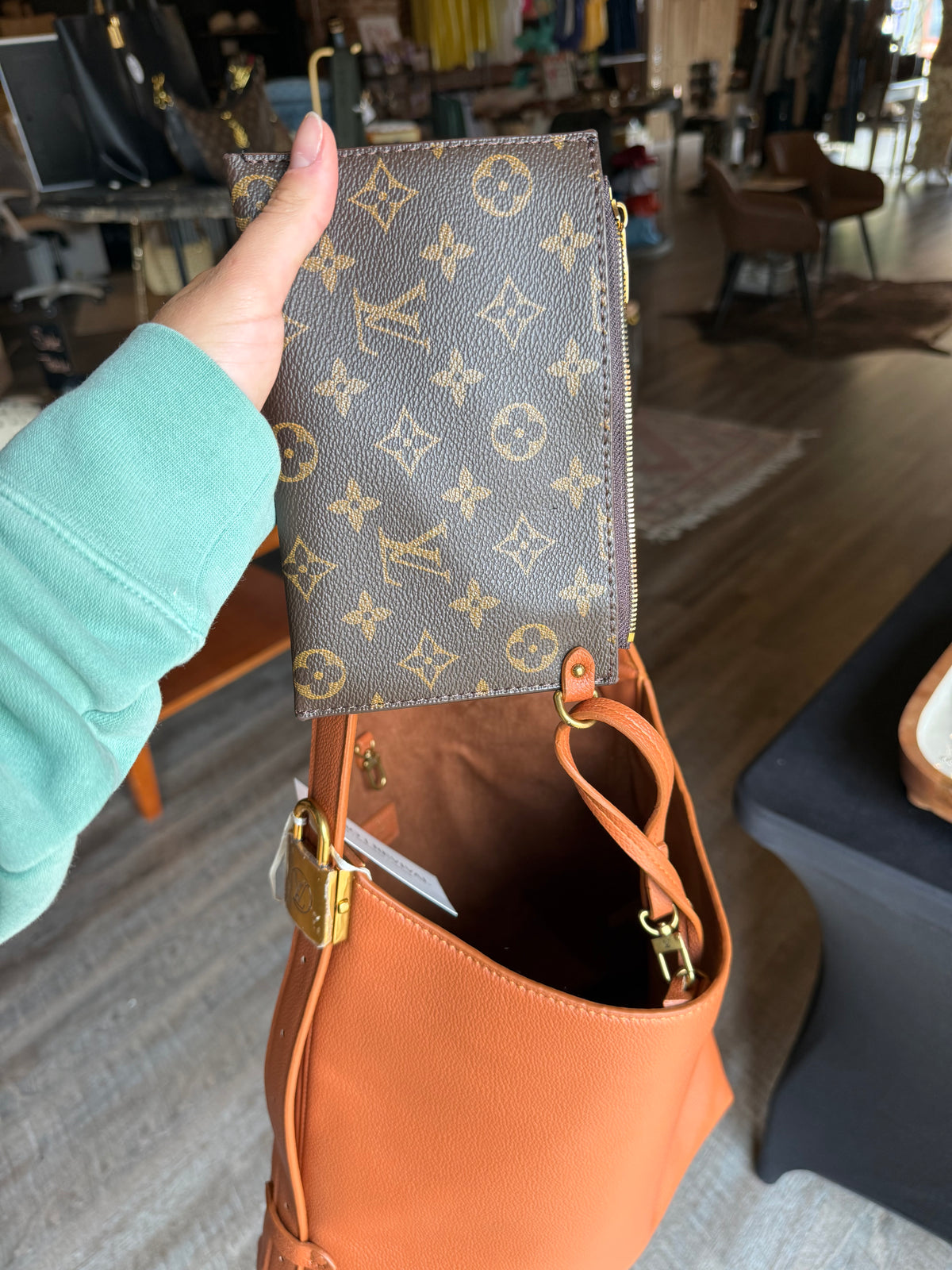 Luxury Rust XL Tote