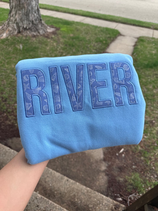 RIVER Blue Crewneck