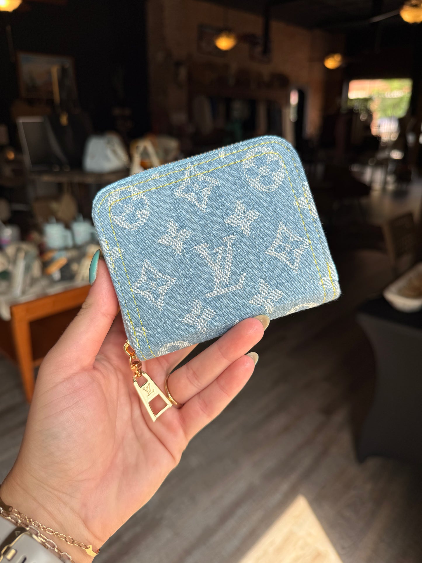 Luxury Denim Mini Wallet