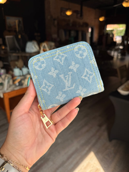 Luxury Denim Mini Wallet