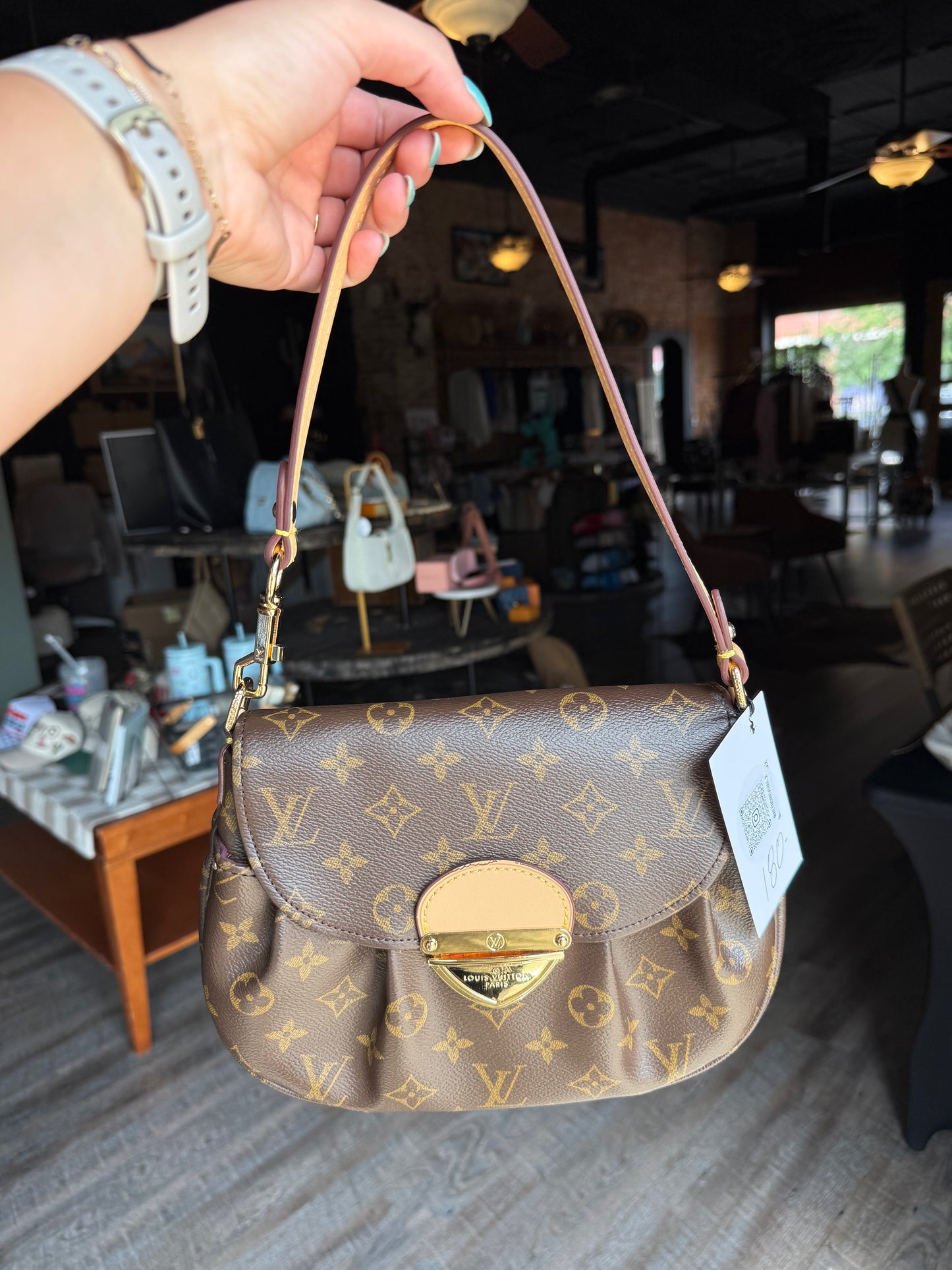 Luxury Brown Buckle Bag