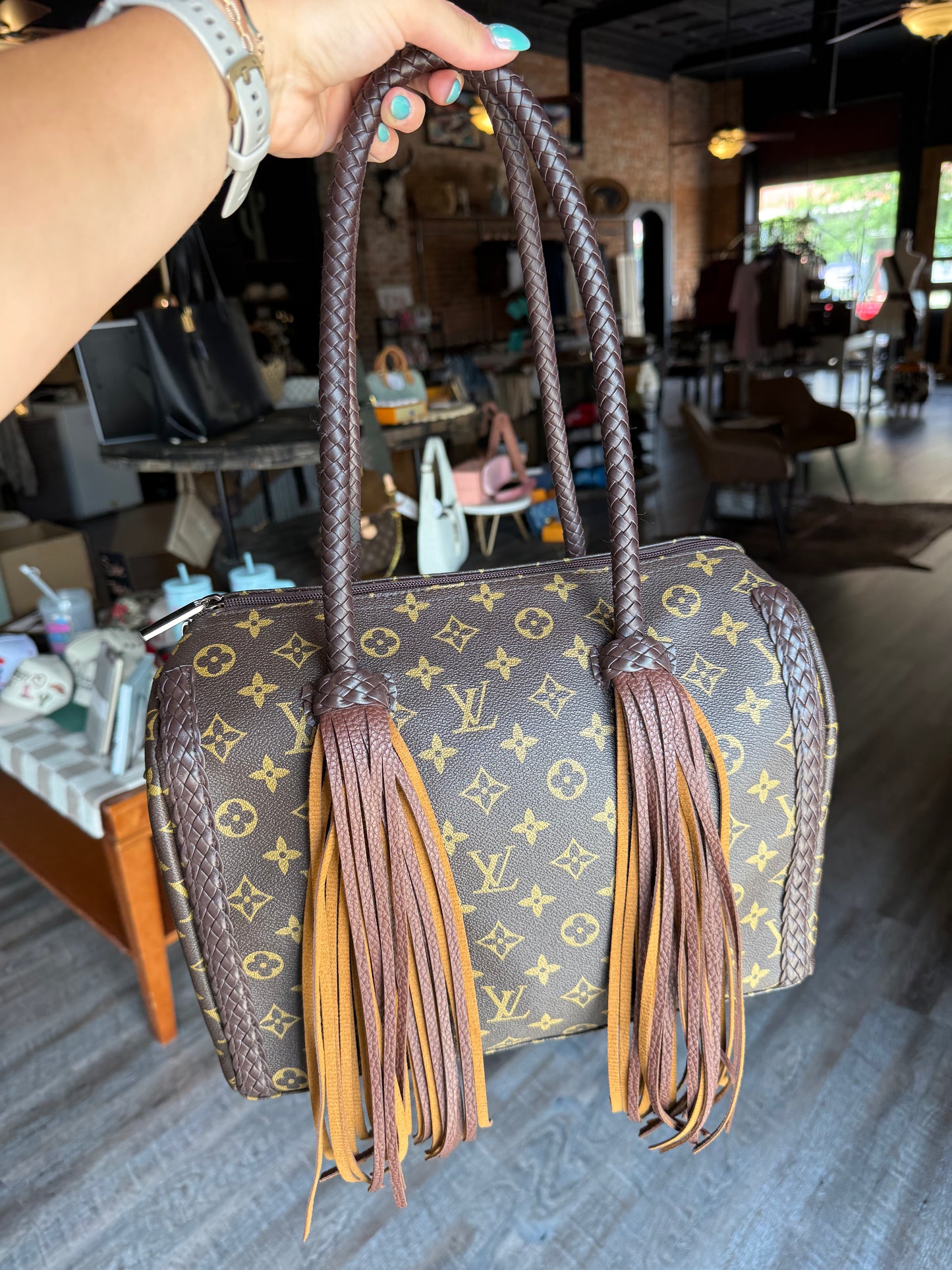 Luxury Fringe & Turquoise Speedy