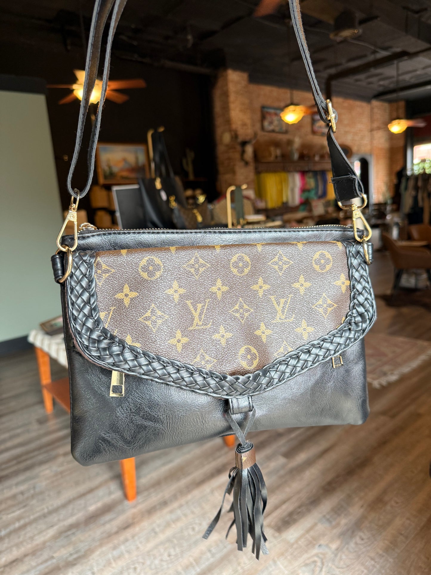 Luxury Black Tassel Bag