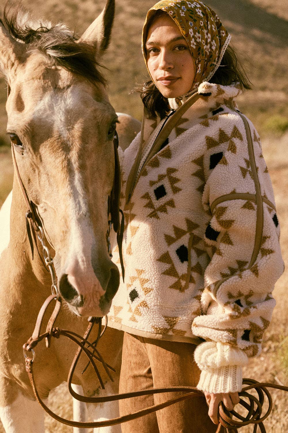 Aztec Sherpa Fleece Half-Zip Pullover