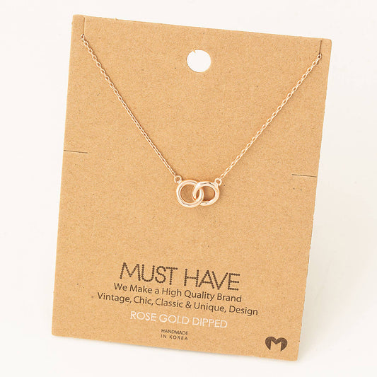 Dainty Dual Link Necklace
