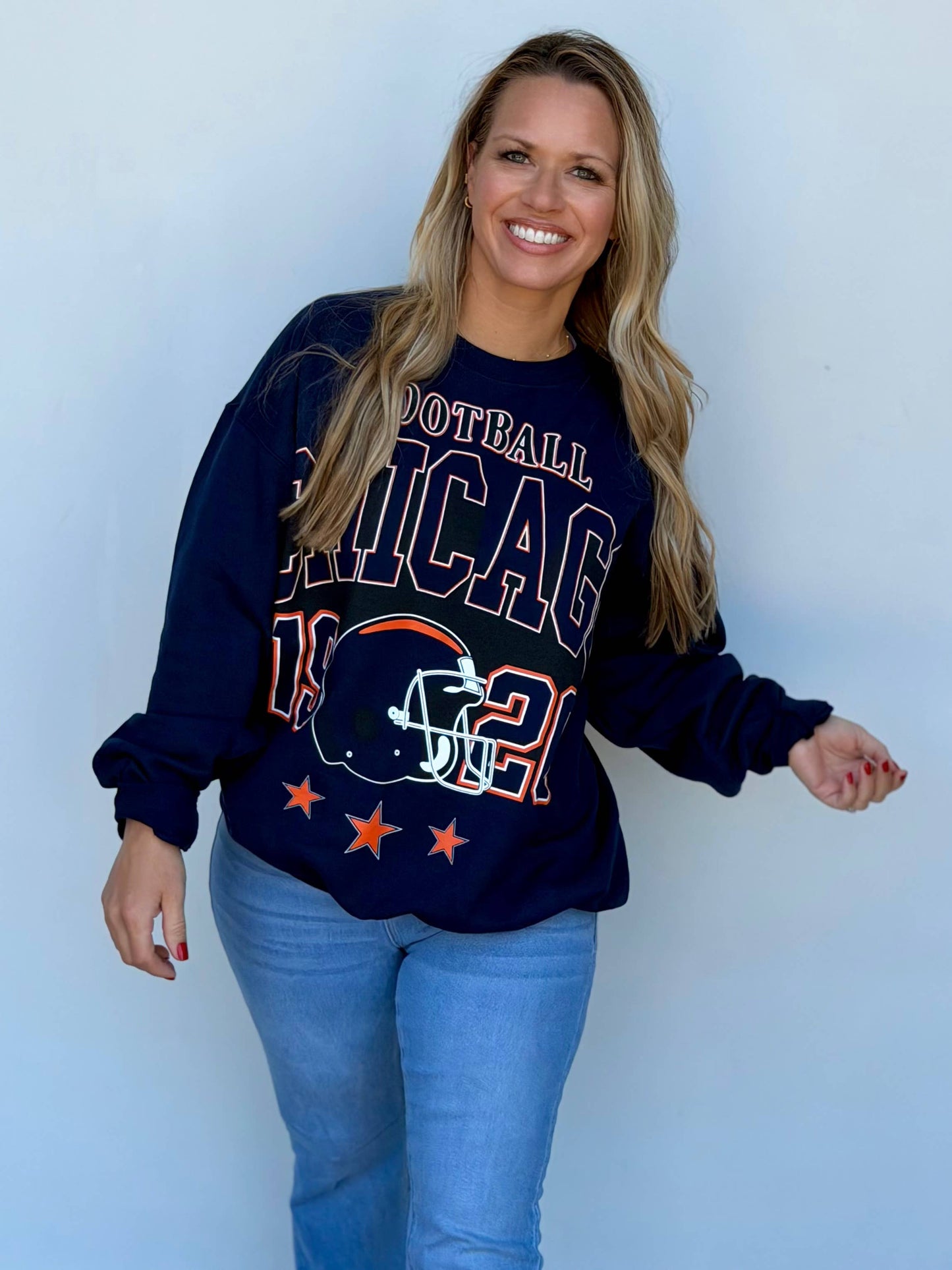 Chicago Oversized Print Sweatshirt