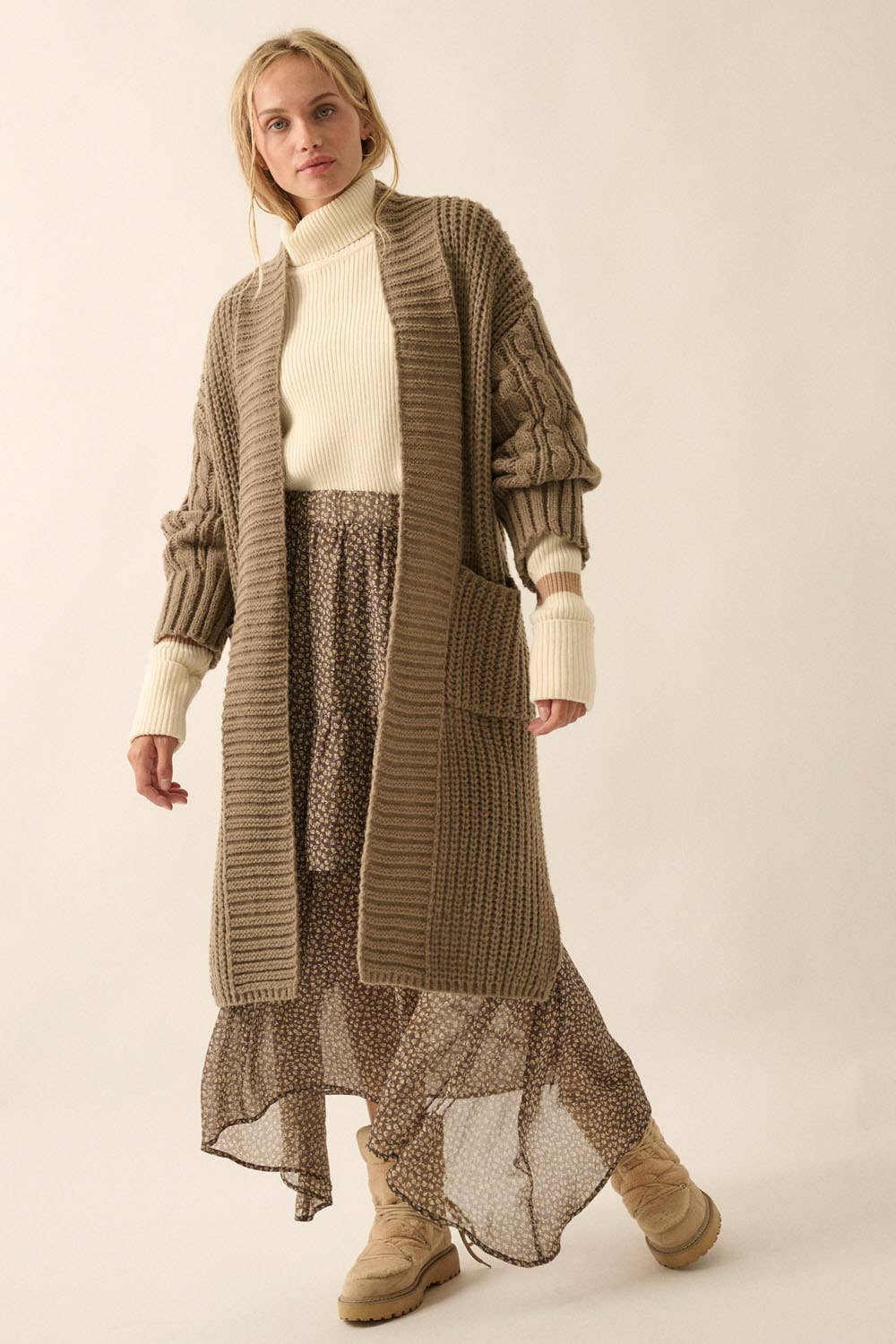 Sunburn Thick Knit Cardigan