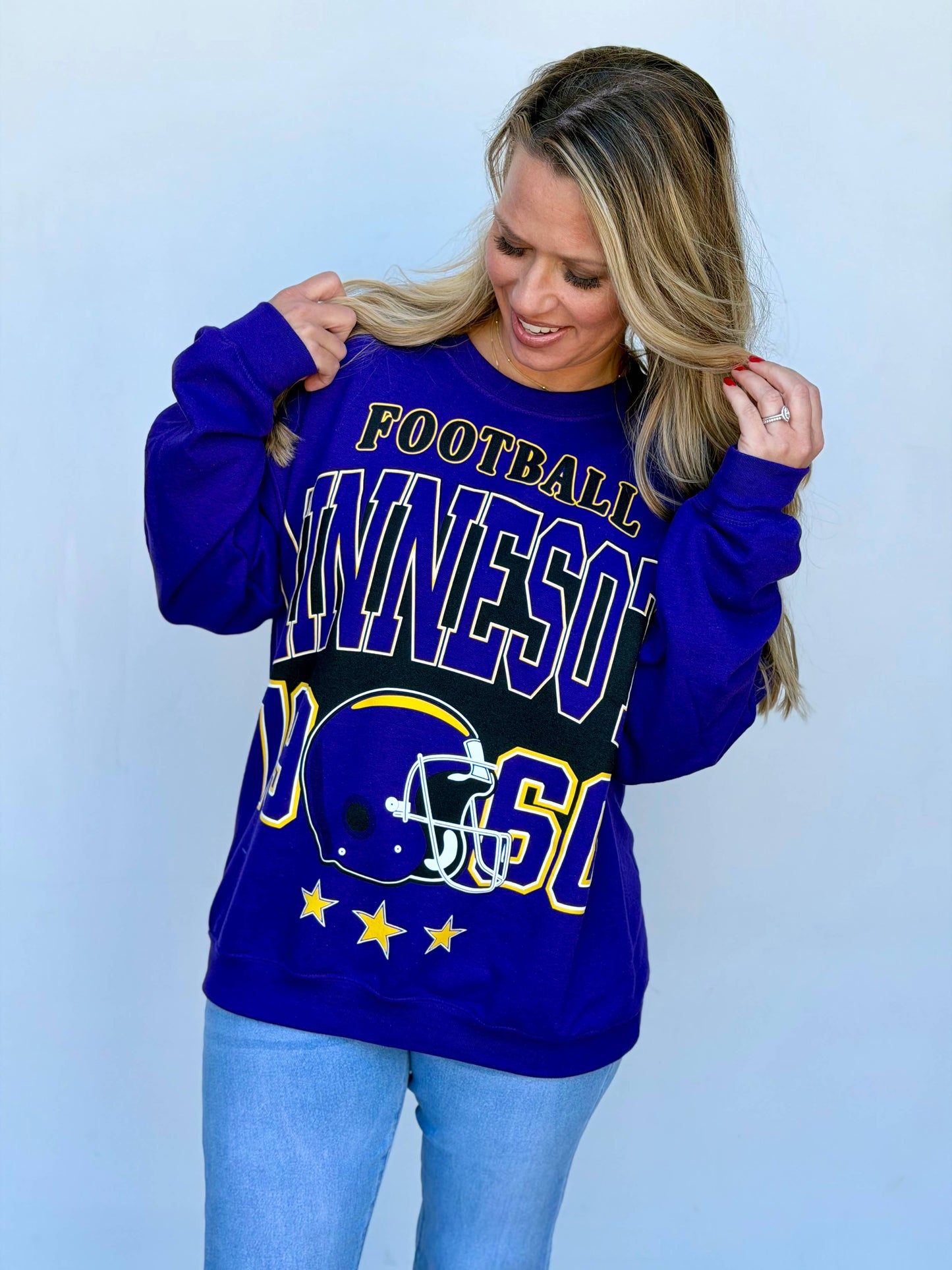 Minnesota Oversized Print Sweatshirt