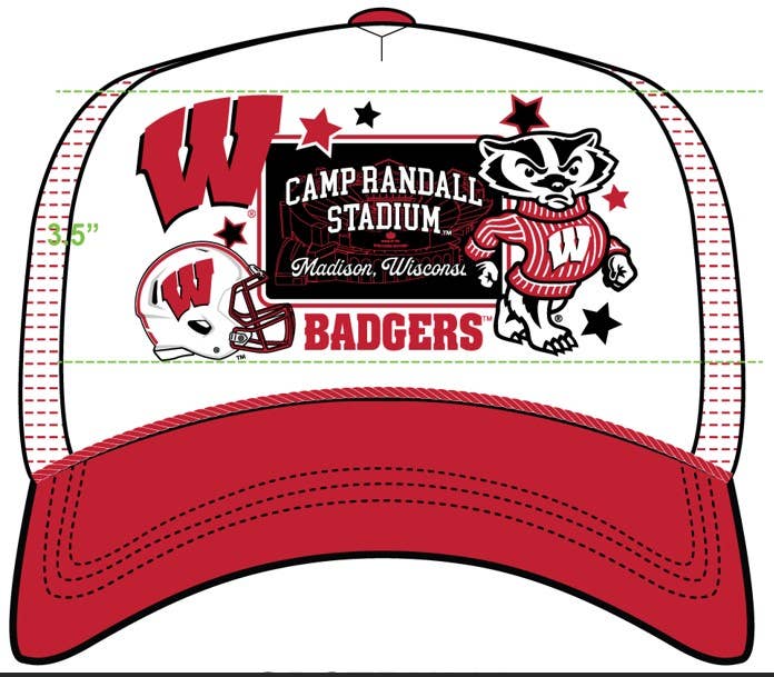 Wisconsin Layer Patch Foam Trucker Hat