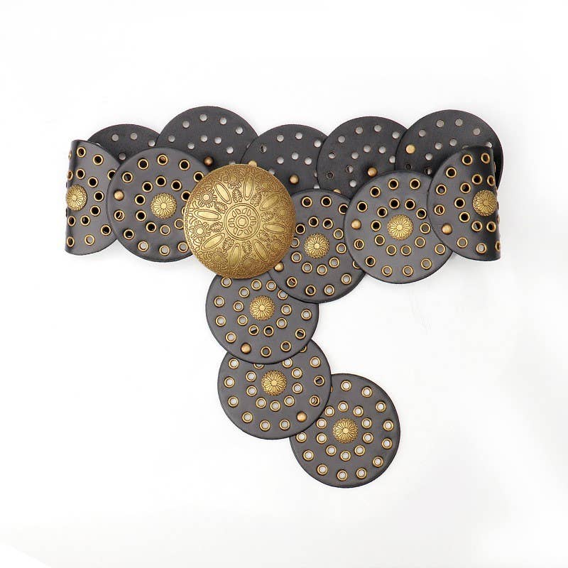Western Studded Disc Belt