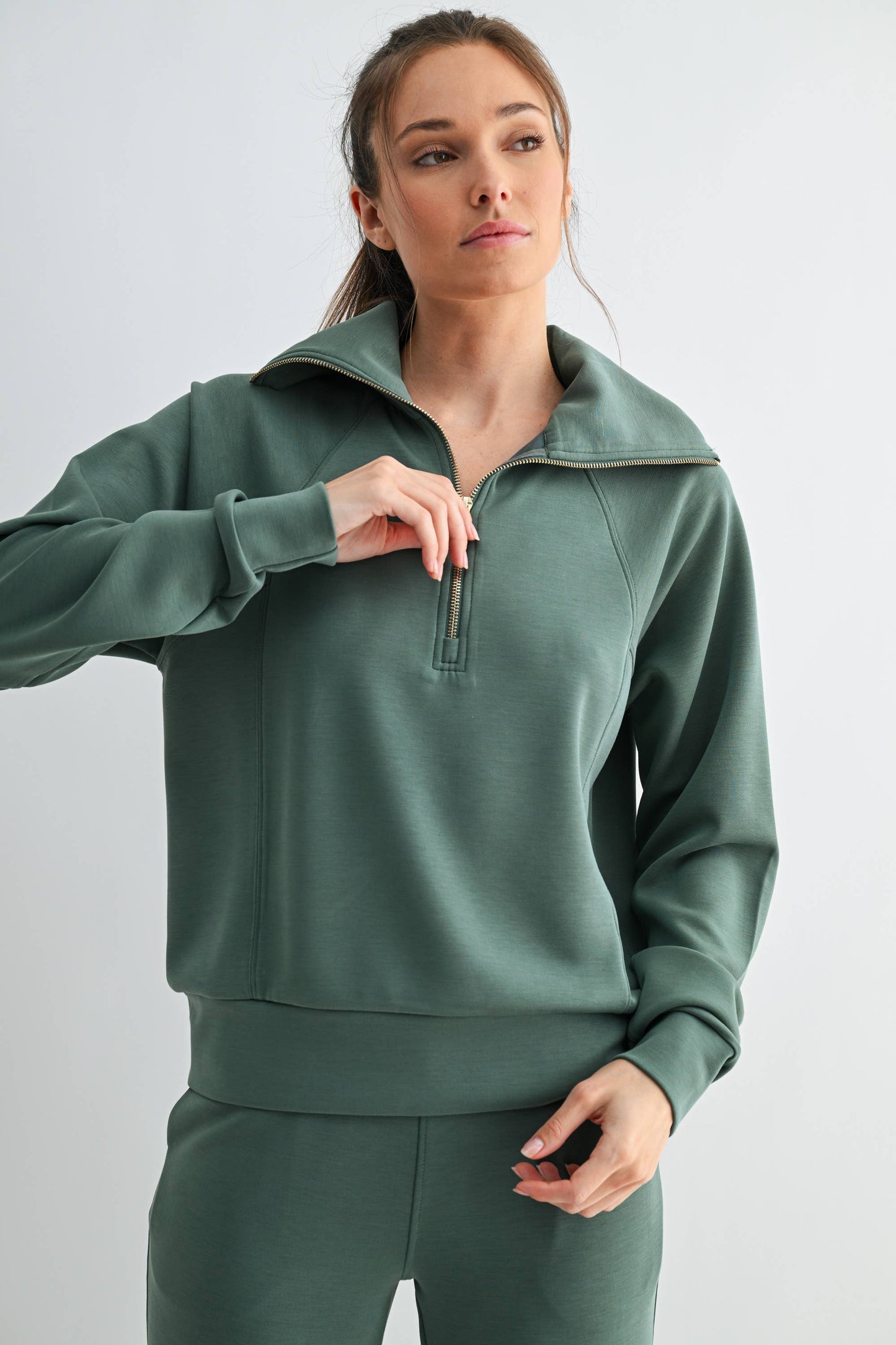 Pine Needle Half Zip