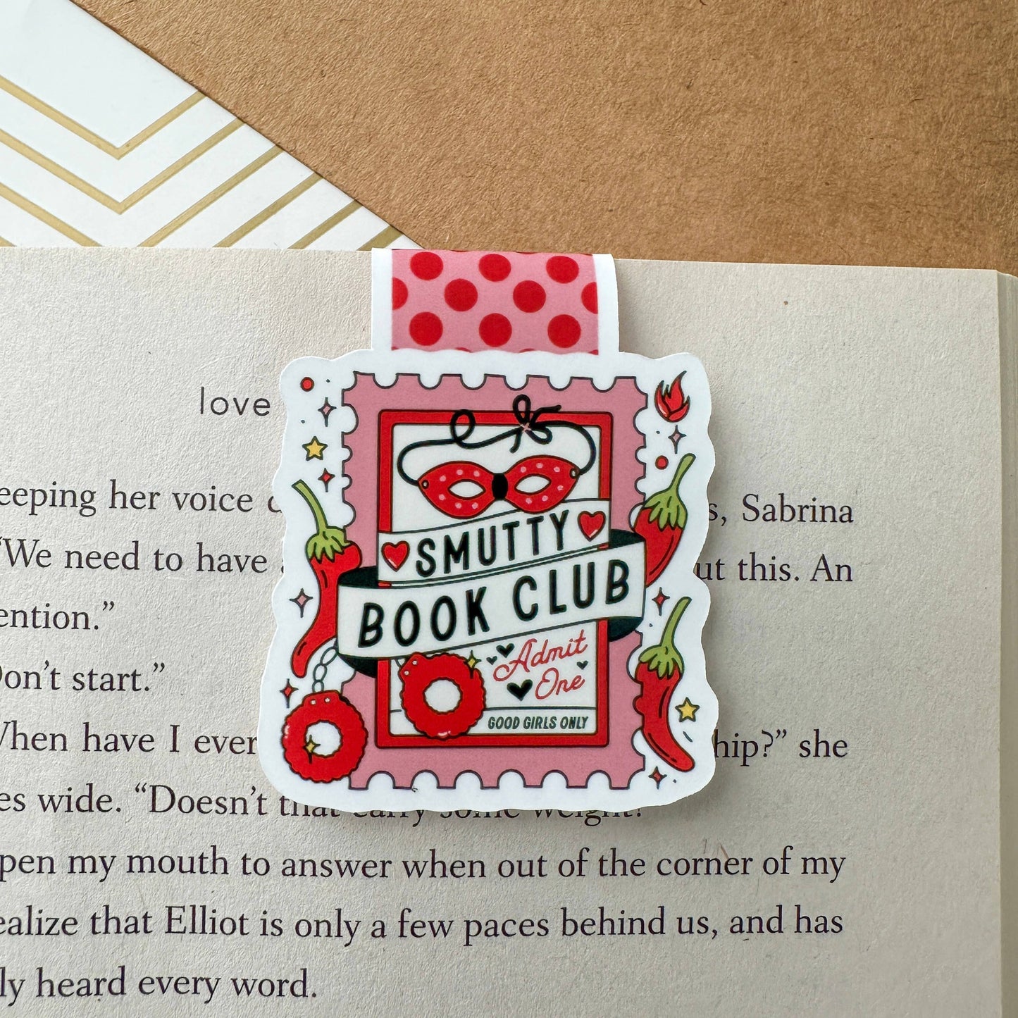 Smutty Book Club Magnetic Bookmark