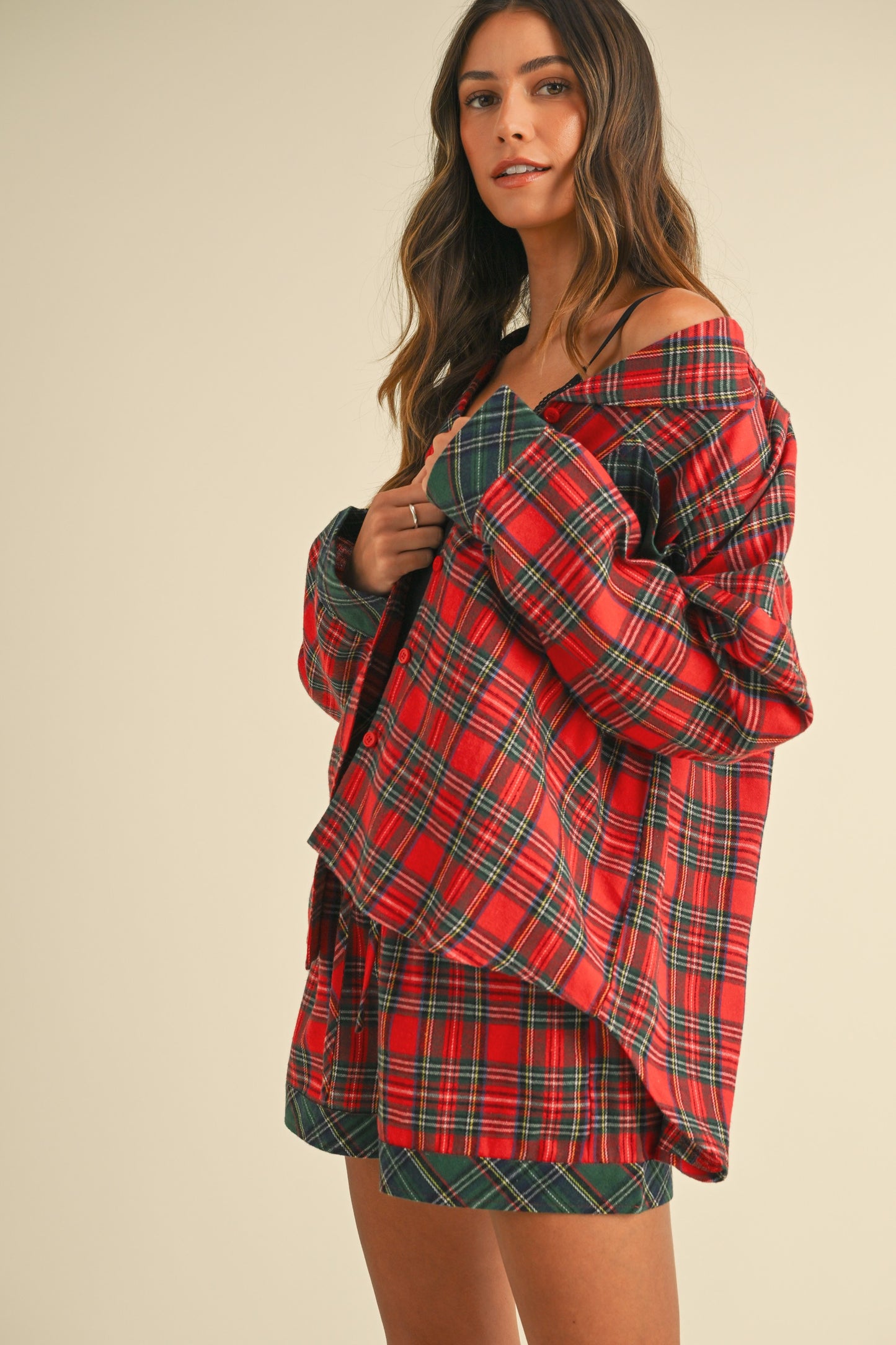 Christmas Plaid Pajama Set