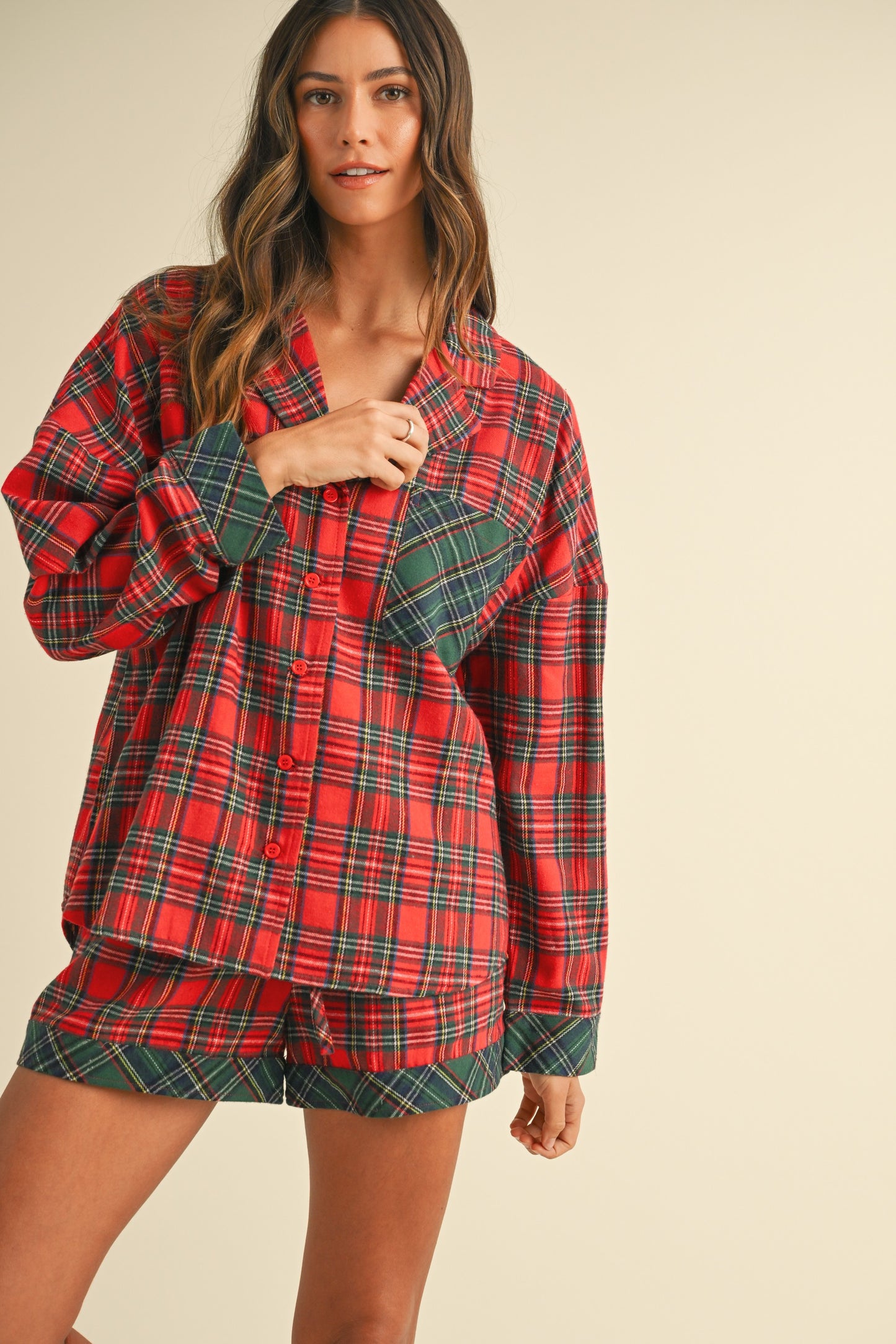 Christmas Plaid Pajama Set