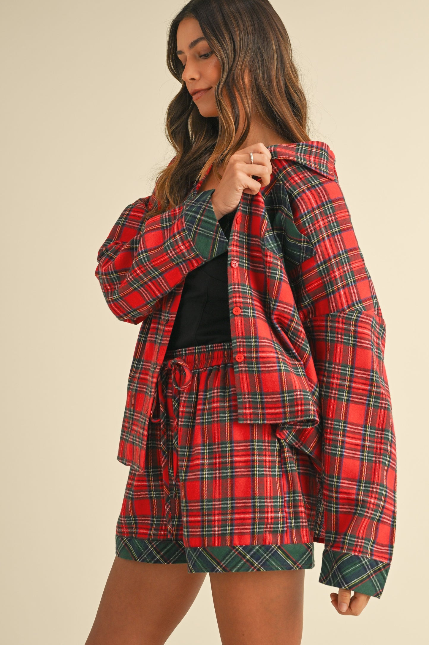Christmas Plaid Pajama Set