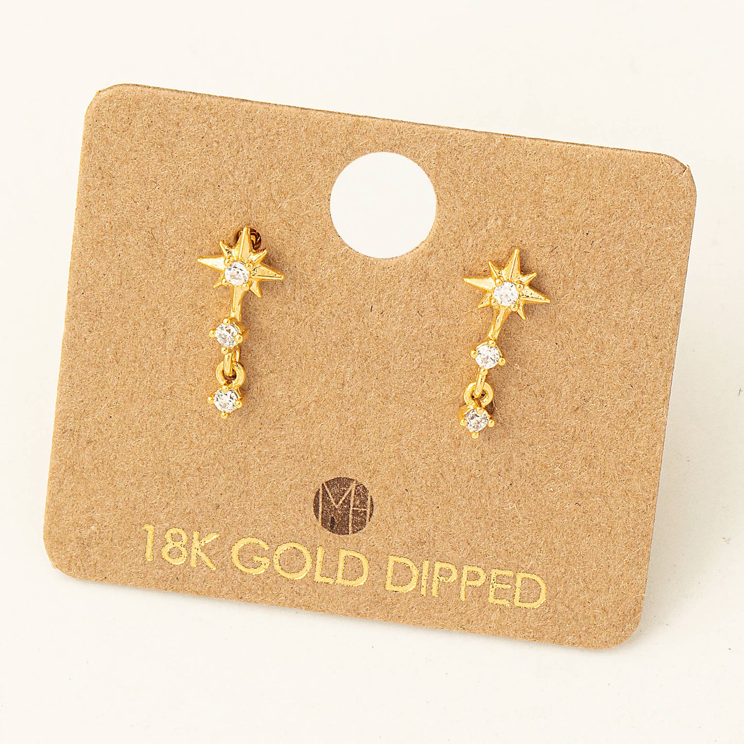 Mini Star Layered Drop Earrings