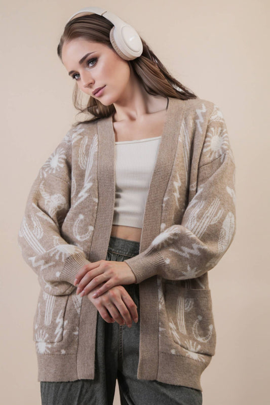 Western Graphics Cardigan
