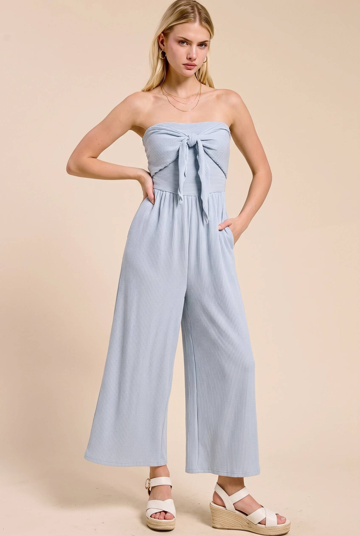 Coastal Strapless Jumpsuit
