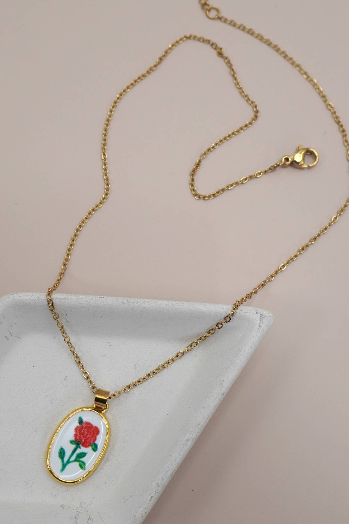 18K Spring Ceramic Necklace