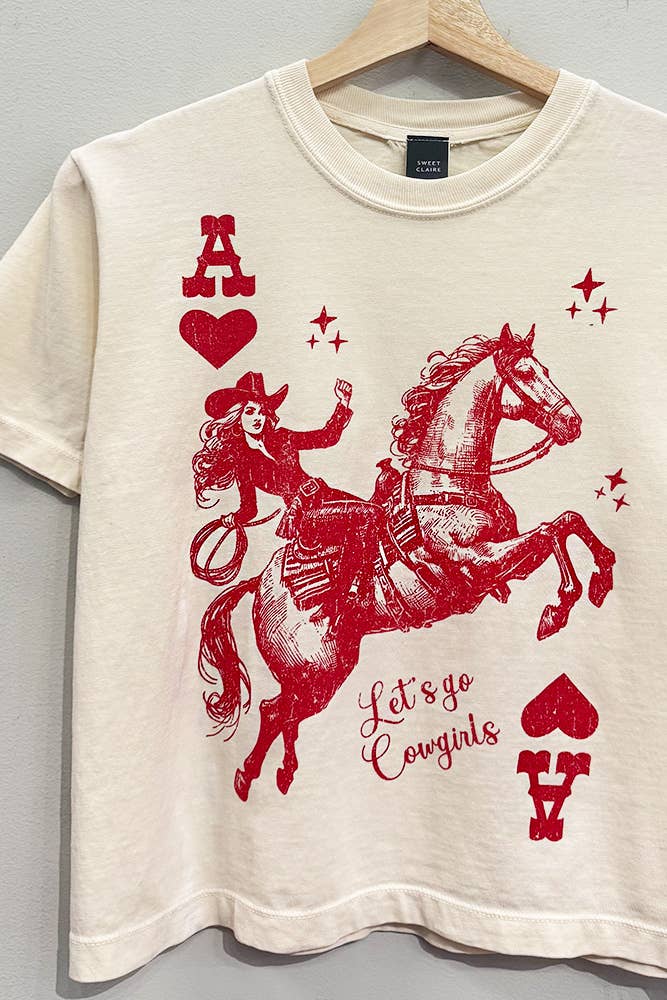 Cowgirl Playing Card Tee