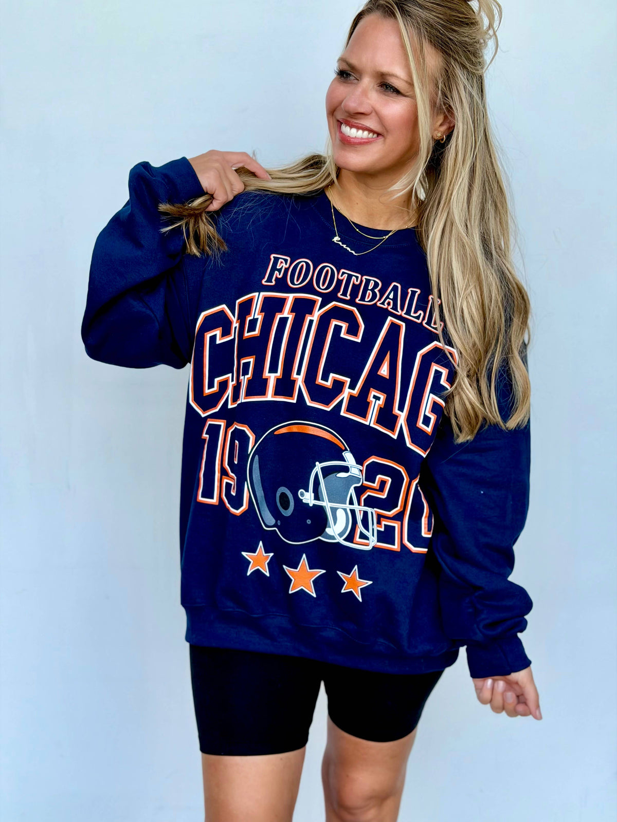 Chicago Oversized Print Sweatshirt