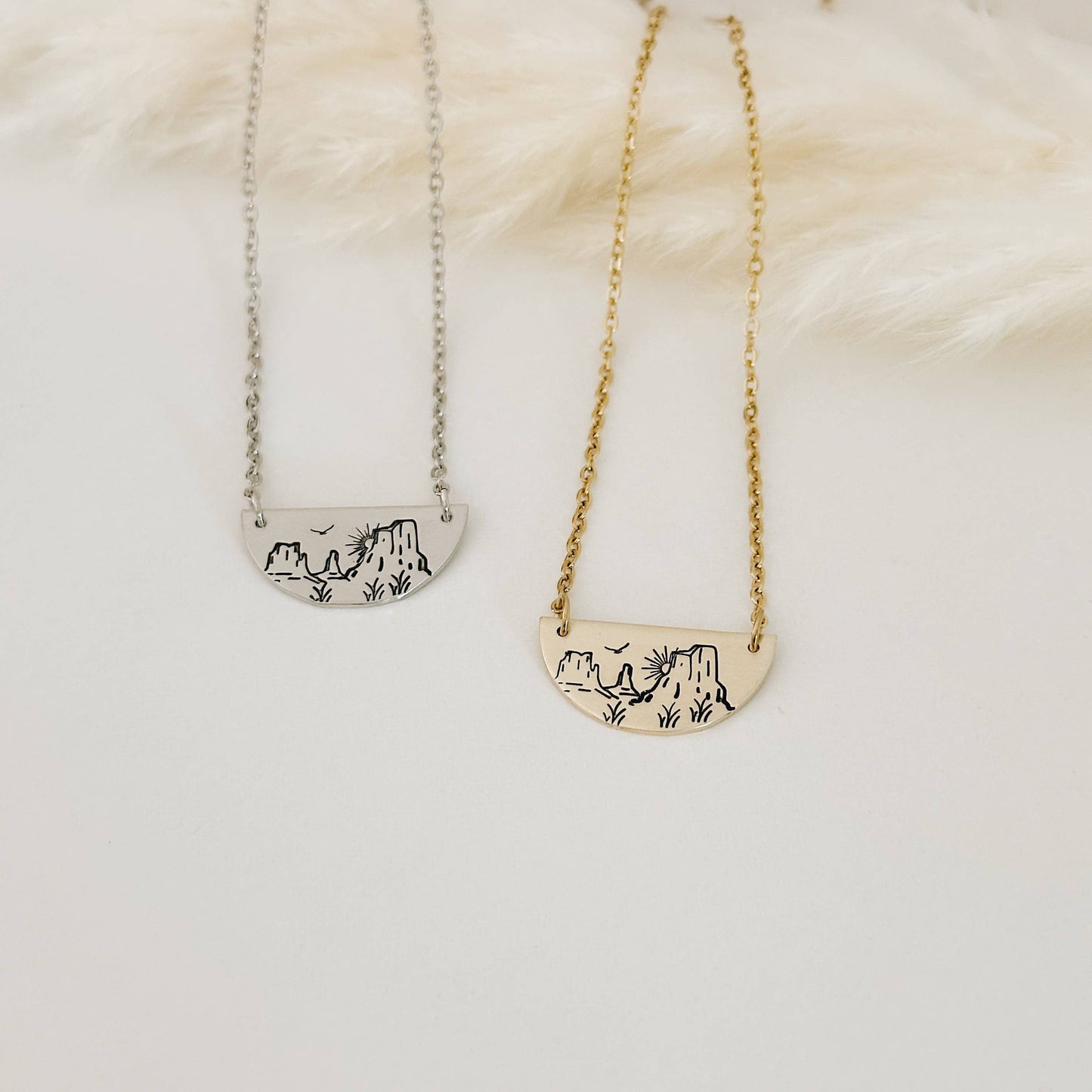 Desert Sky Semi-Circle Necklace