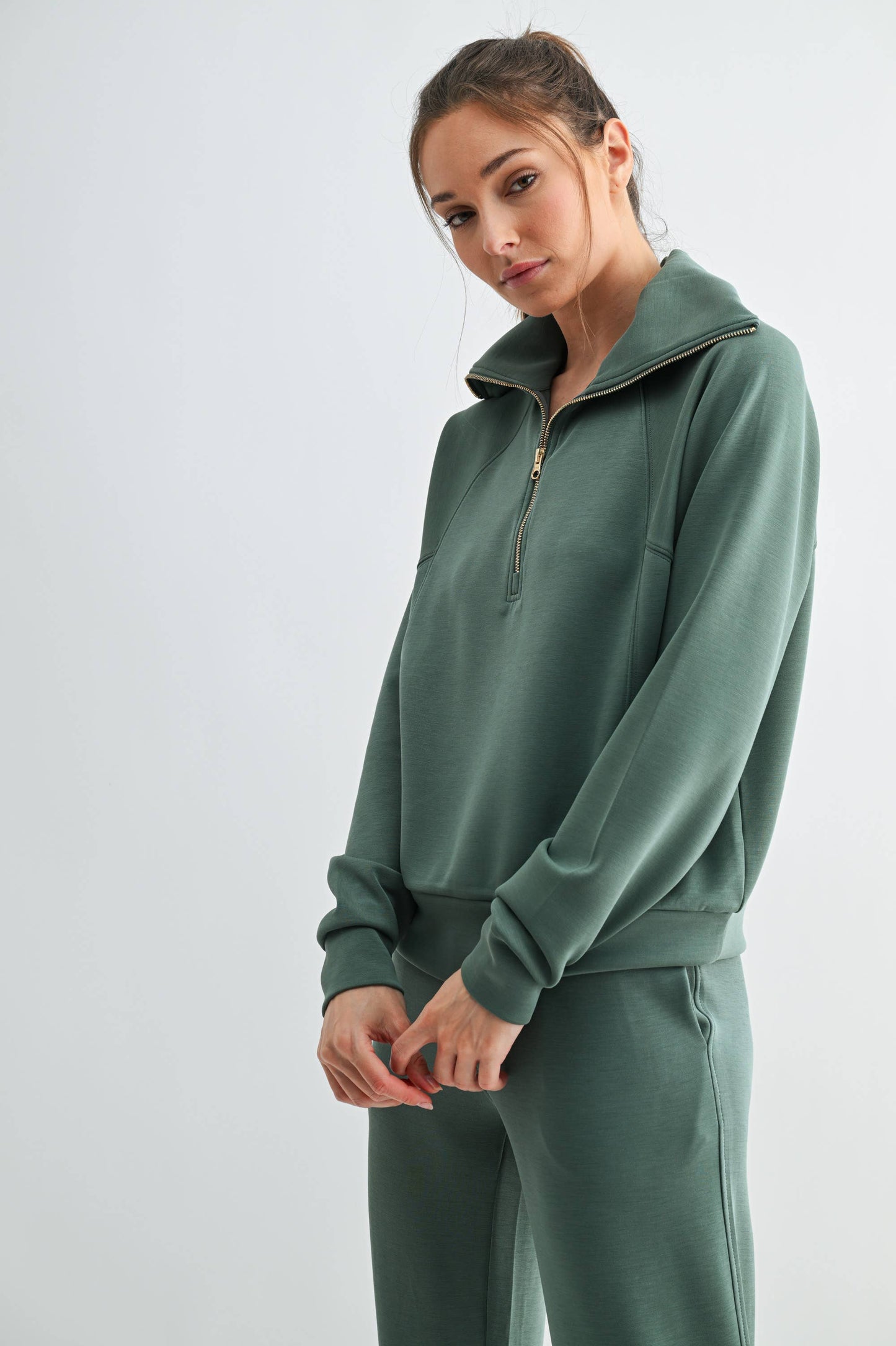 Pine Needle Half Zip