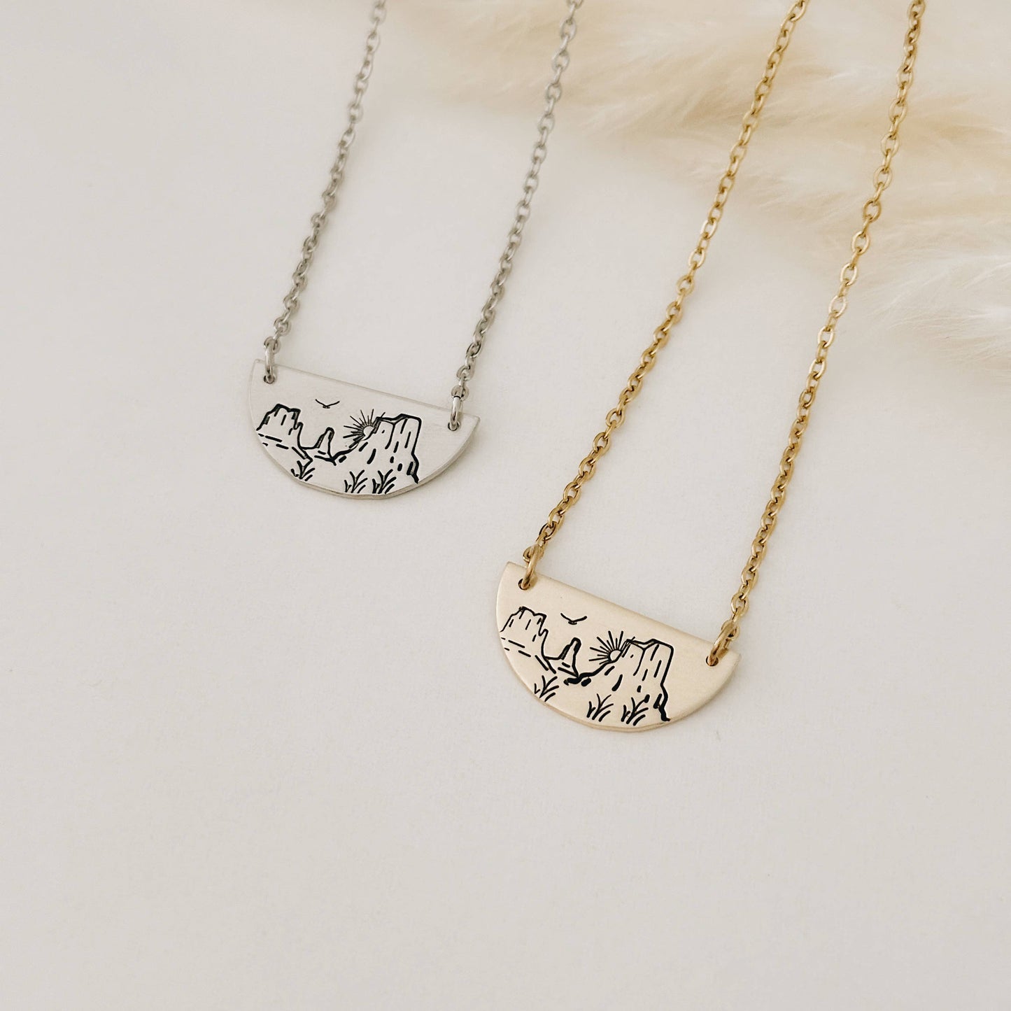 Desert Sky Semi-Circle Necklace