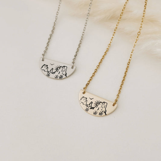 Desert Sky Semi-Circle Necklace