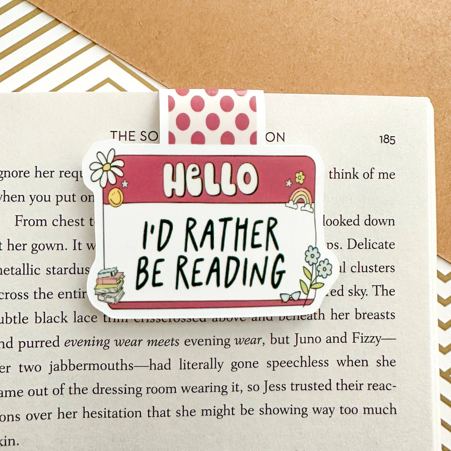 Hello I’d Rather Be Reading Bookmark