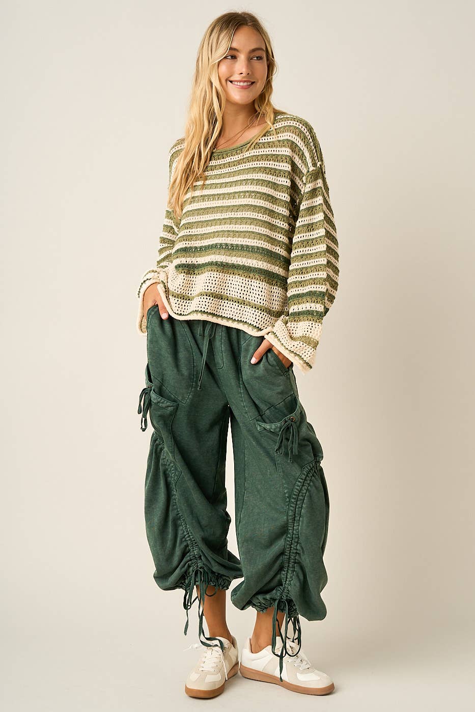 Striped Crochet Sweater