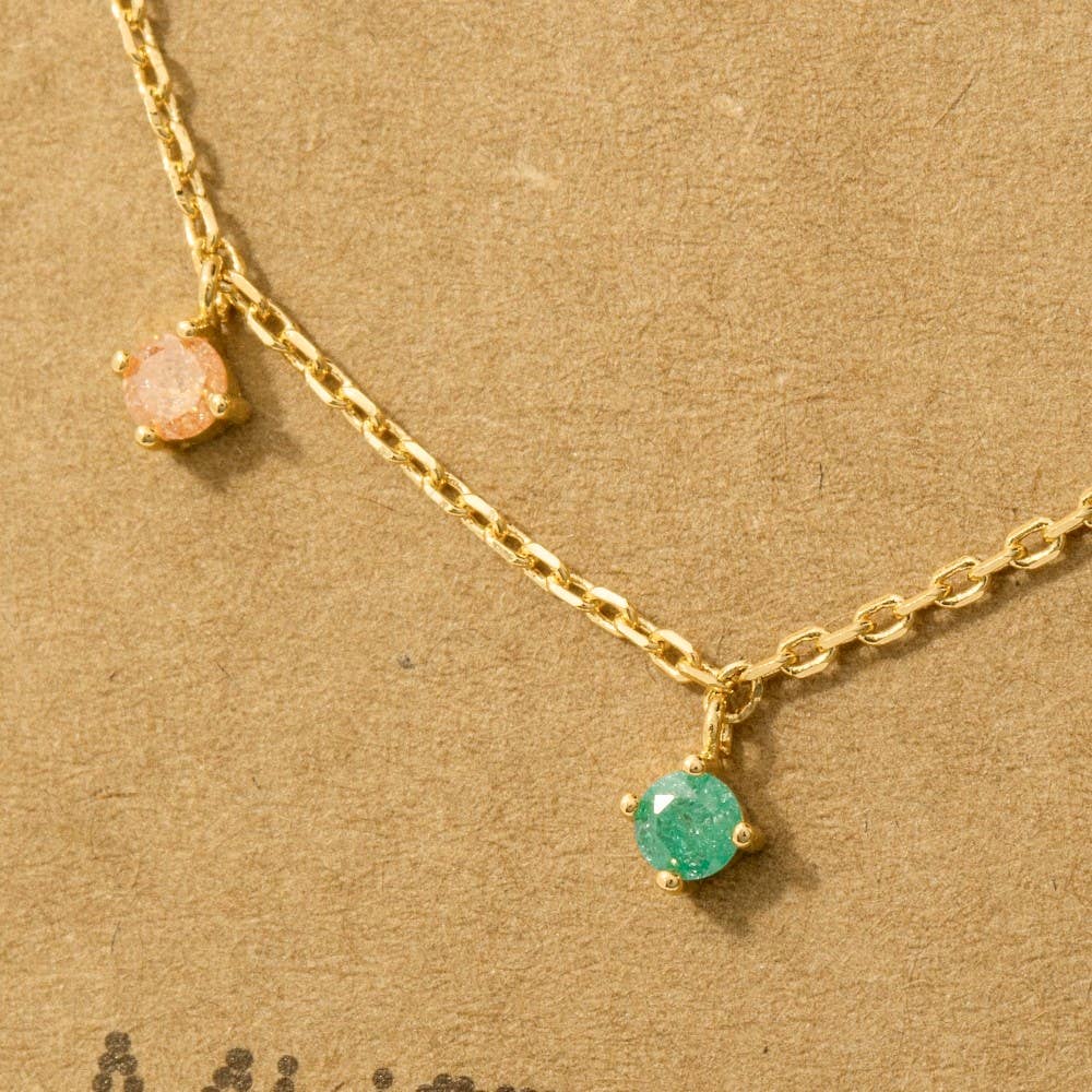Crystal Stud Necklace